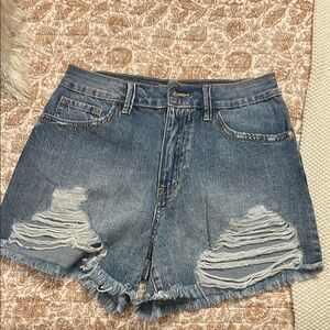 Sincerely Jules Blue Denim Shorts